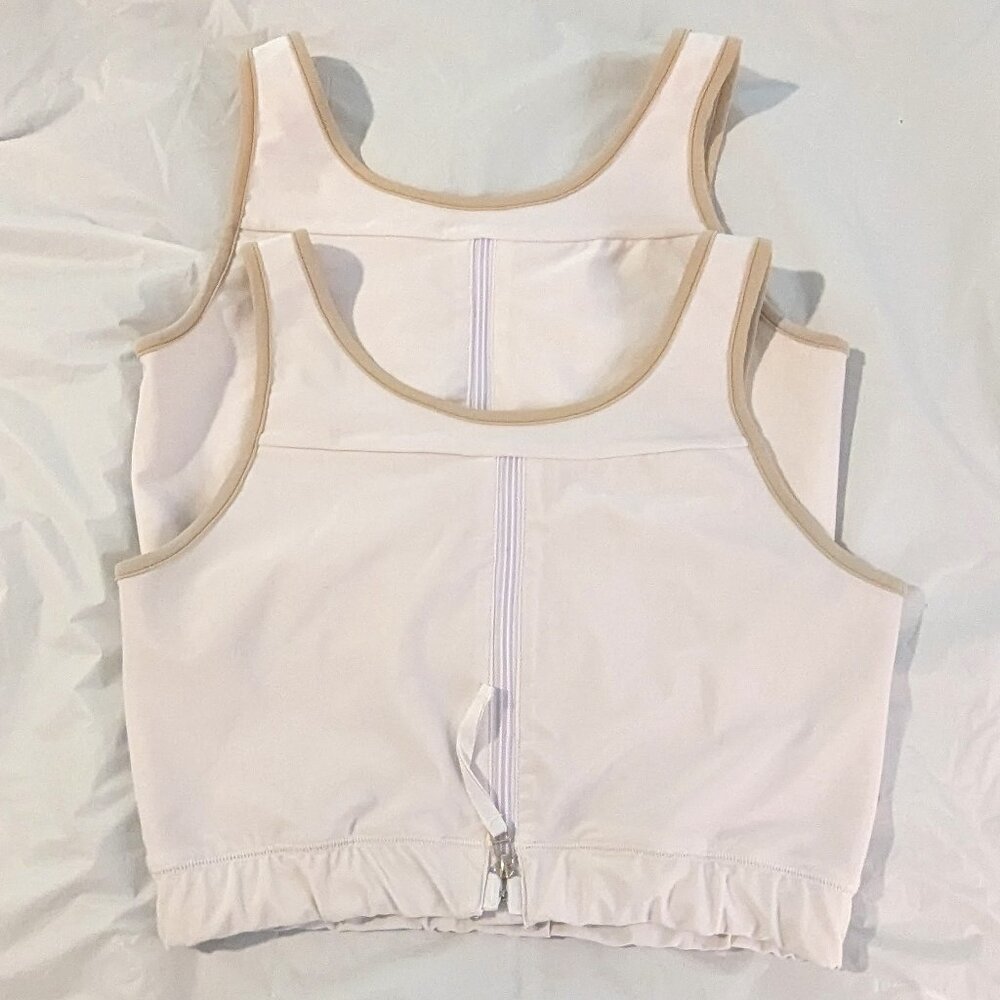 Set of 2 - Cheata White Lockdown Equestrian Bra, Size XL